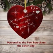 Grootkinderen Star Heart Keepomwille Keramisch Ornament