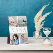 Grootkinderen van aangepaste "Nana" foto's Collage Fotoplaat (Zijkant)