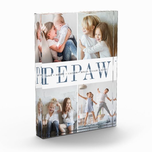 Grootkinderen van aangepaste pepaw fotoblokken (Links)