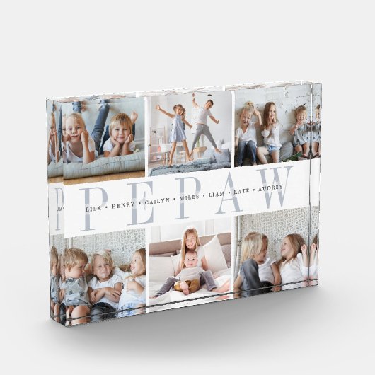 Grootkinderen van aangepaste pepaw fotoblokken (Links)