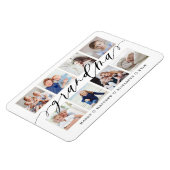 Grootkinderen van modern grootschrift Foto Collage Magneet (Linkerzijde)