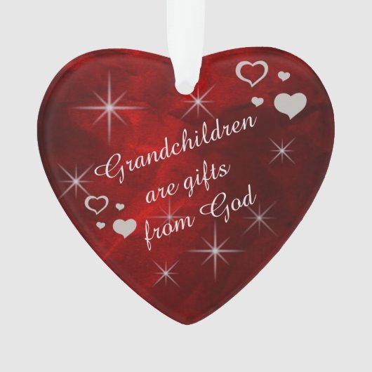 Grootkinderen zijn cadeautjes ornament (voorkant)