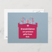 Grootkinderen zijn edele cadeautjes van God Briefkaart (Voorkant / Achterkant)