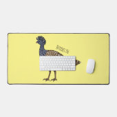 Grootkoeienvogelschilderij cartoon bureaumat (Keyboard & Muis)