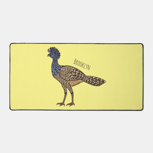 Grootkoeienvogelschilderij cartoon bureaumat (Voorkant)