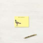 Grootkoeienvogelschilderij cartoon post-it® notes (Op bureau)