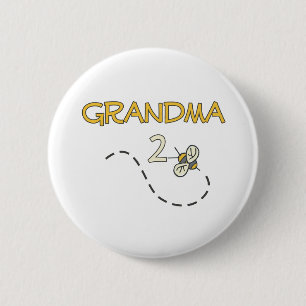 Grootma 2 Bee Ronde Button 5,7 Cm