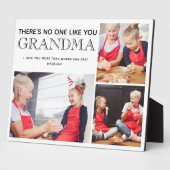 Grootma 3 Foto Collage Grandchildren Names Plaque Fotoplaat (Zijkant)