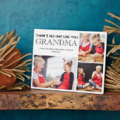 Grootma 3 Foto Collage Grandchildren Names Plaque Fotoplaat (Zijkant)