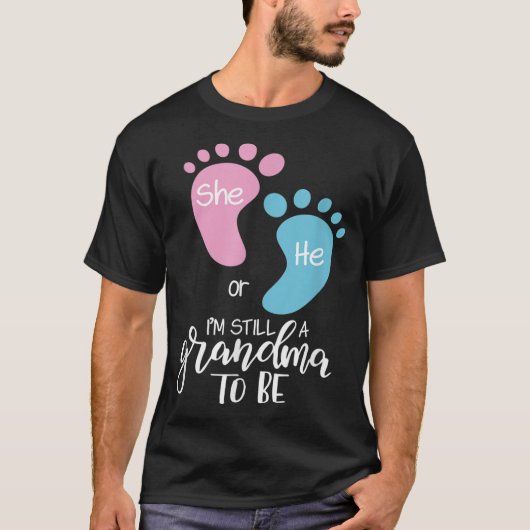 Grootma Baby Gender onthult hem of haar oma T-shirt (Voorkant)