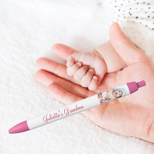 Grootma Baby's Foto aangepast Zwarte Inkt Pen