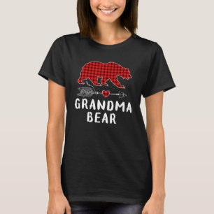 Grootma Beer Buffalo Red Pset Matching Pajama Fam T-shirt