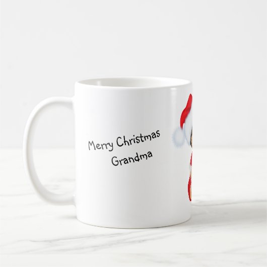 Grootma Dachshund Mok kerstcadeau (Links)