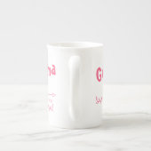 Grootma Est 20xx Roze Harten en Pijlen Porselein Kop (Achterkant)