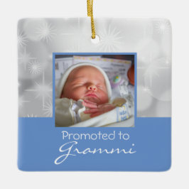 Grootma First Kerstfoto Ornament - Baby Boy