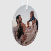 Grootma First Kerstmis - Persoonlijke foto Ornament (voorkant)