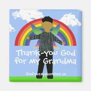 Grootma Goddank Magnet Magneet
