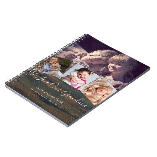Grootma Grandpa Custom Gift Grandkid Notitieboek (Linkerzijde)
