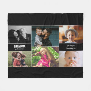 Grootma Je bent een verbazingwekkende foto-Collage Fleece Deken