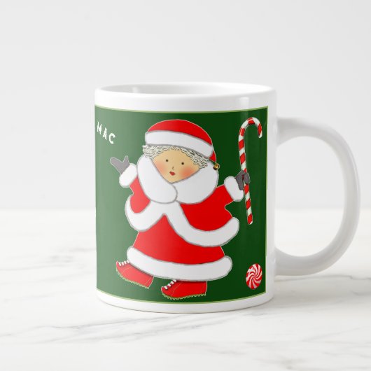 Grootma Kerstfeestdag Giant Mok (Rechts)