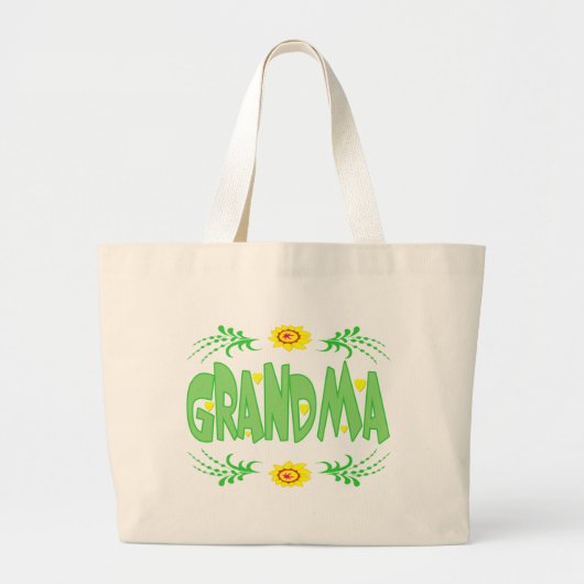 Grootma T-shirts en cadeautjes voor haar Grote Tote Bag (Voorkant)