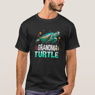 Grootma Turtle Family Matting Turtles Lover Mothe T-shirt