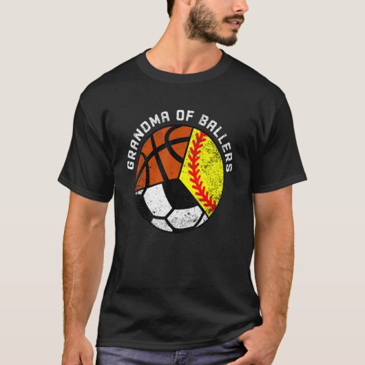 Grootma van balletbal softbal voetbal Gr. T-shirt (Voorkant)