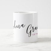 Grootma Vast Jaar Gepersonaliseerd Extra Grote Beker (Voorkant)