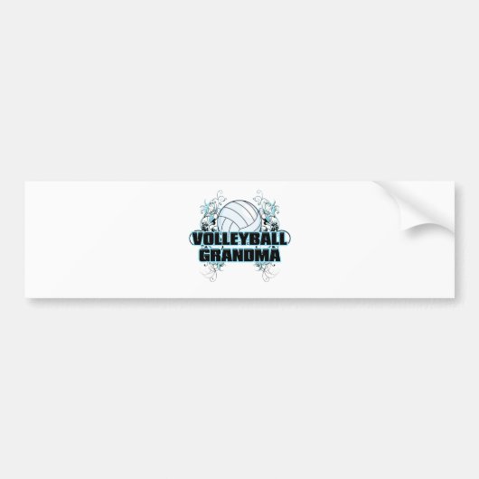 Grootma volleybal (kruis).png bumpersticker (Voorkant)