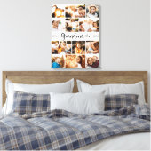 Grootma We houden van je hart Moderne fotocollage Canvas Afdruk (Insitu (Slaapkamer))