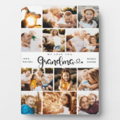 Grootma We houden van je hart Moderne fotocollage Fotoplaat (voorkant)