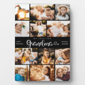 Grootma We houden van je hart Moderne fotocollage Fotoplaat (voorkant)