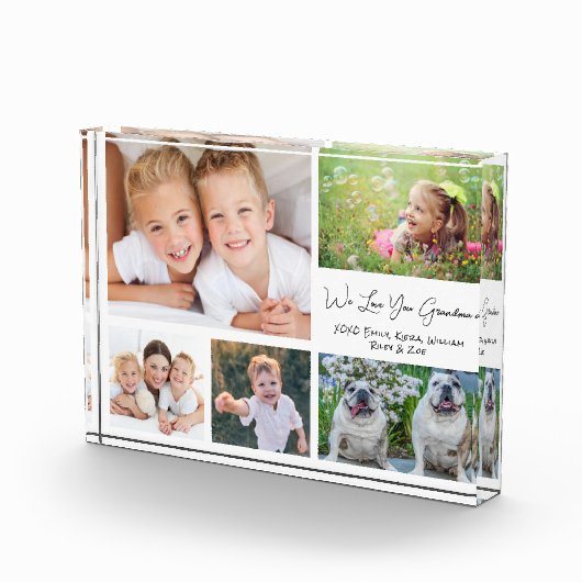 Grootma we houden van je witte kraakbeen fotoblokken (Rechts)