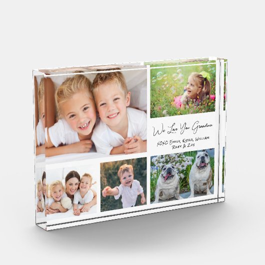 Grootma we houden van je witte kraakbeen fotoblokken (Links)