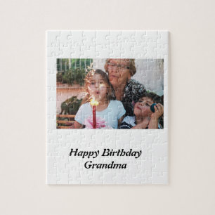 Grootmafoto van Custom Happy Birthday Legpuzzel