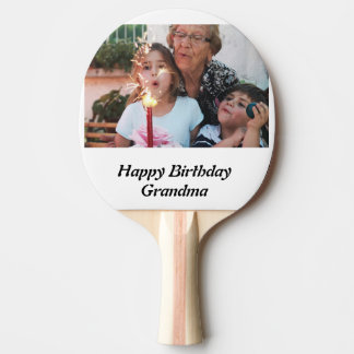 Grootmafoto van Custom Happy Birthday Tafeltennisbatje
