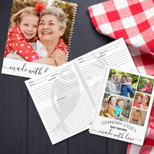 Grootma's Best Recipes Cookbook 6 Foto Collage Notitieboek