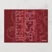 Grootma's beste veenbessen ontvang briefkaart (Achterkant)