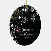 Grootma's eerste kerstboomschildertje keramisch ornament (Rechts)