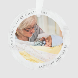 Grootma's eerste kerstfoto Keepomwille Ornament