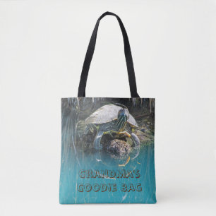 Grootma's Goodie Bag Unieke schildpad Dier Draagtas