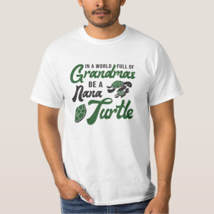 Grootma's zijn een Nana-schildpad T-shirt