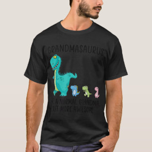 Grootmasaurus als een normale grootmoeder, maar me t-shirt