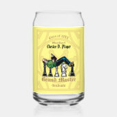 Grootmeester Afstuderen Drinkware Set Can Glass Blikvorm Glas (Achterkant)