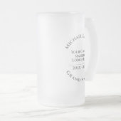 Grootmeester-Metselarij Matglas Bierpul (Voorkant rechts)