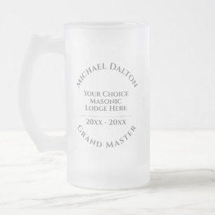 Grootmeester-Metselarij Matglas Bierpul