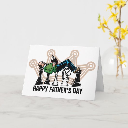 Grootmeester Vaderdag Kaart (Gele Bloem)