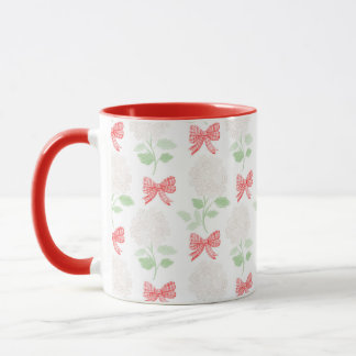 Grootmille Hydrangea & Bows Red Mok