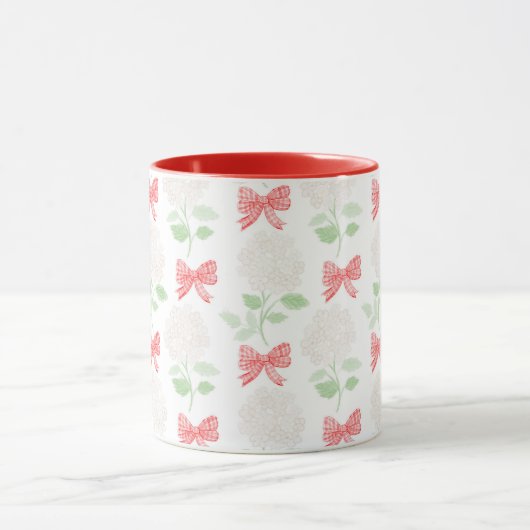Grootmille Hydrangea & Bows Red Mok (Midden)