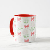 Grootmille Hydrangea & Bows Red Mok (Voorkant links)